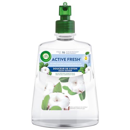 Désodorisant maison Air Wick Spray automatique sans gaz - Parfum fraîcheur de coton - Lot de 6