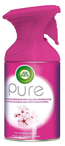 Air Wick Premium Spray Pure Cerisiers magique pour la maison - Parfum intense - Idéal pour appartements et maisons - 250