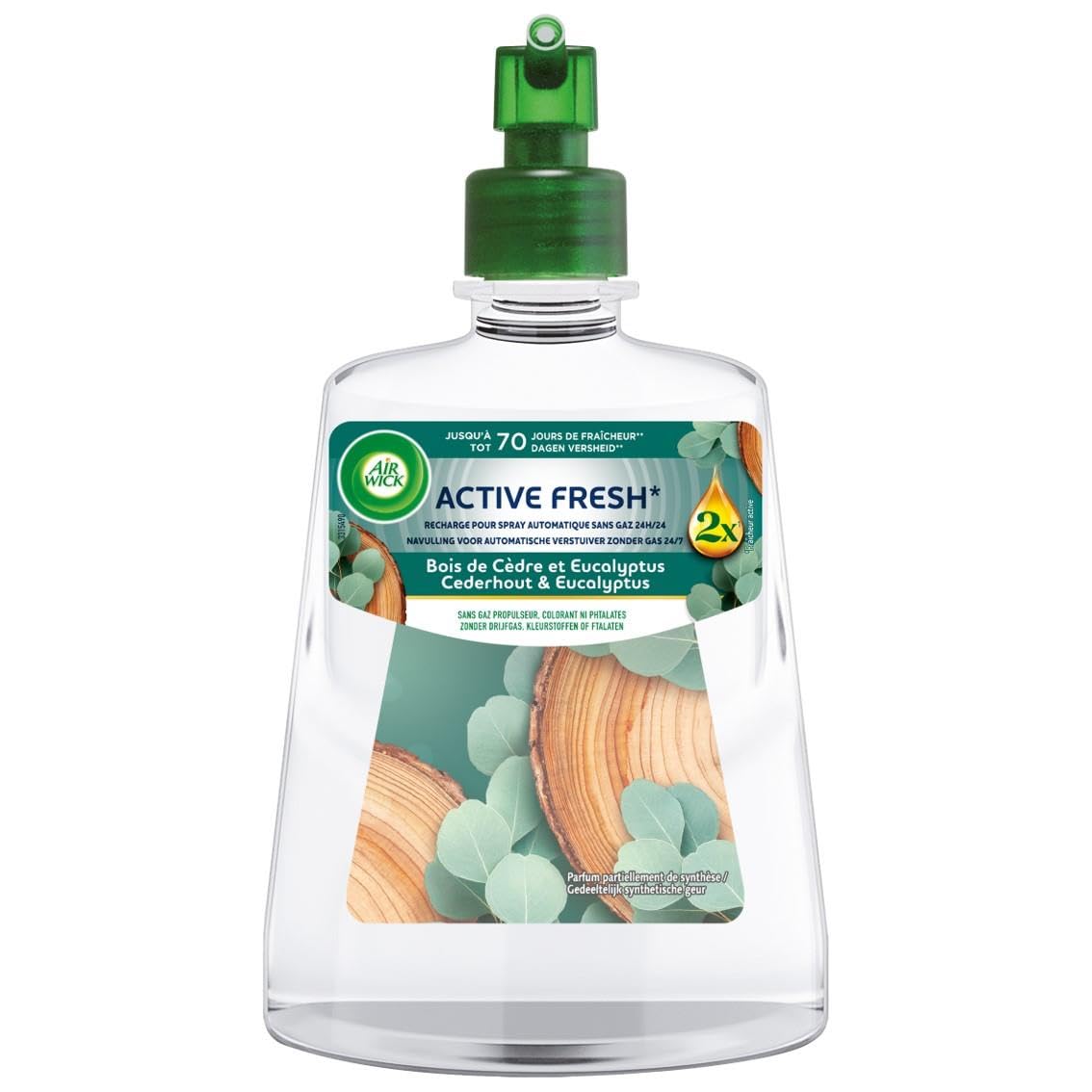 Recharge d'diffuseur spray automatique Air WICK sans gaz Bois de Cèdre & Eucalyptus - 228 ml