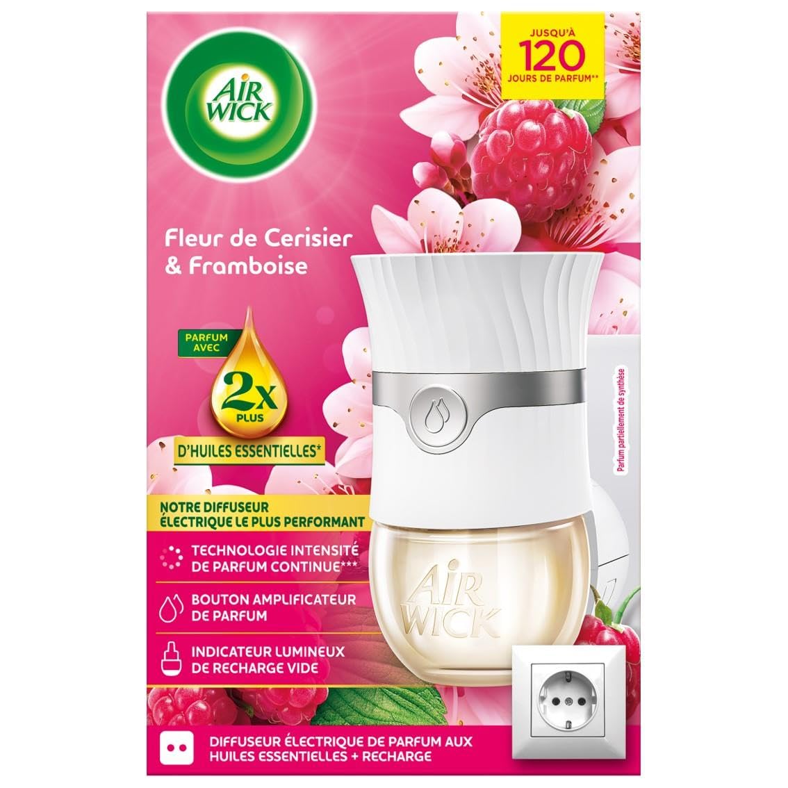 Air Wick Diffuseur Electrique Populaire + Odorat Doux & naturel Fruity & Floral Usager Familial + Intérieur Maison + Pui