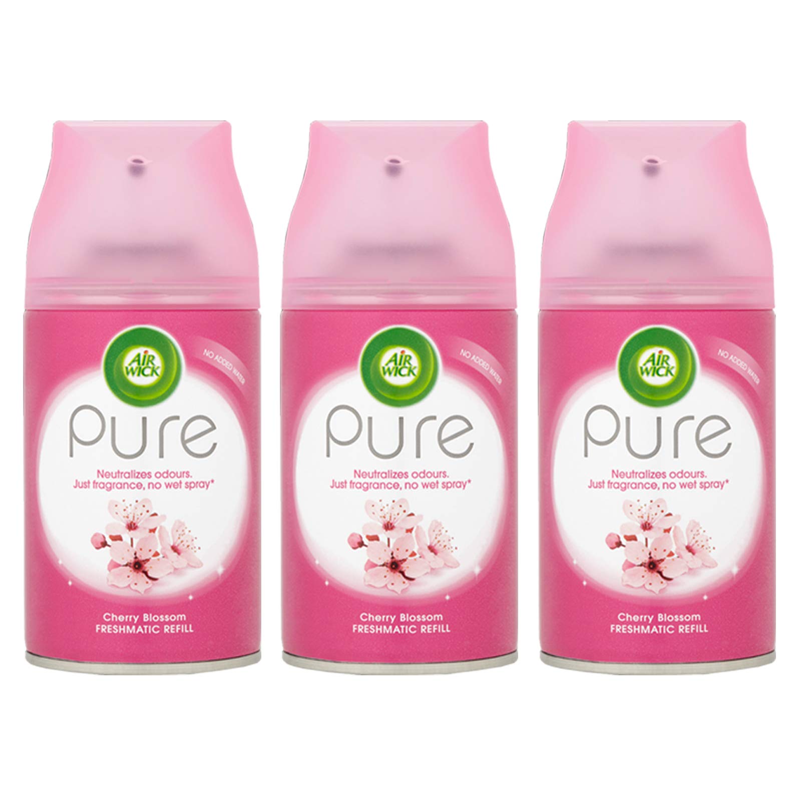 Désodorisants Air Wick Lot de 3 fleurs de cerisier rafraîchissants 250ml pour la maison